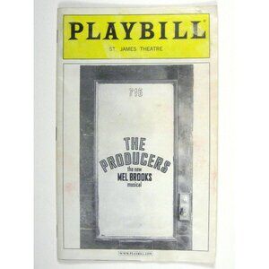 The Producers Mel Brooks Playbill October 2003 Fred Applegate Don Stephenson